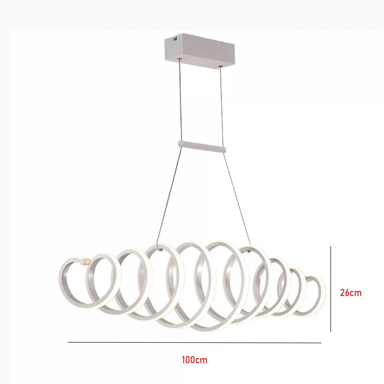 88W S-Shaped LED Chandelier - Dimmable - Creative Design - Hanging Ceiling Light - Modern - Cold/Warm Light 88W S-Shaped LED Chandelier - Dimmable - Creative Design - Hanging Ceiling Light - Modern - Cold/Warm Light