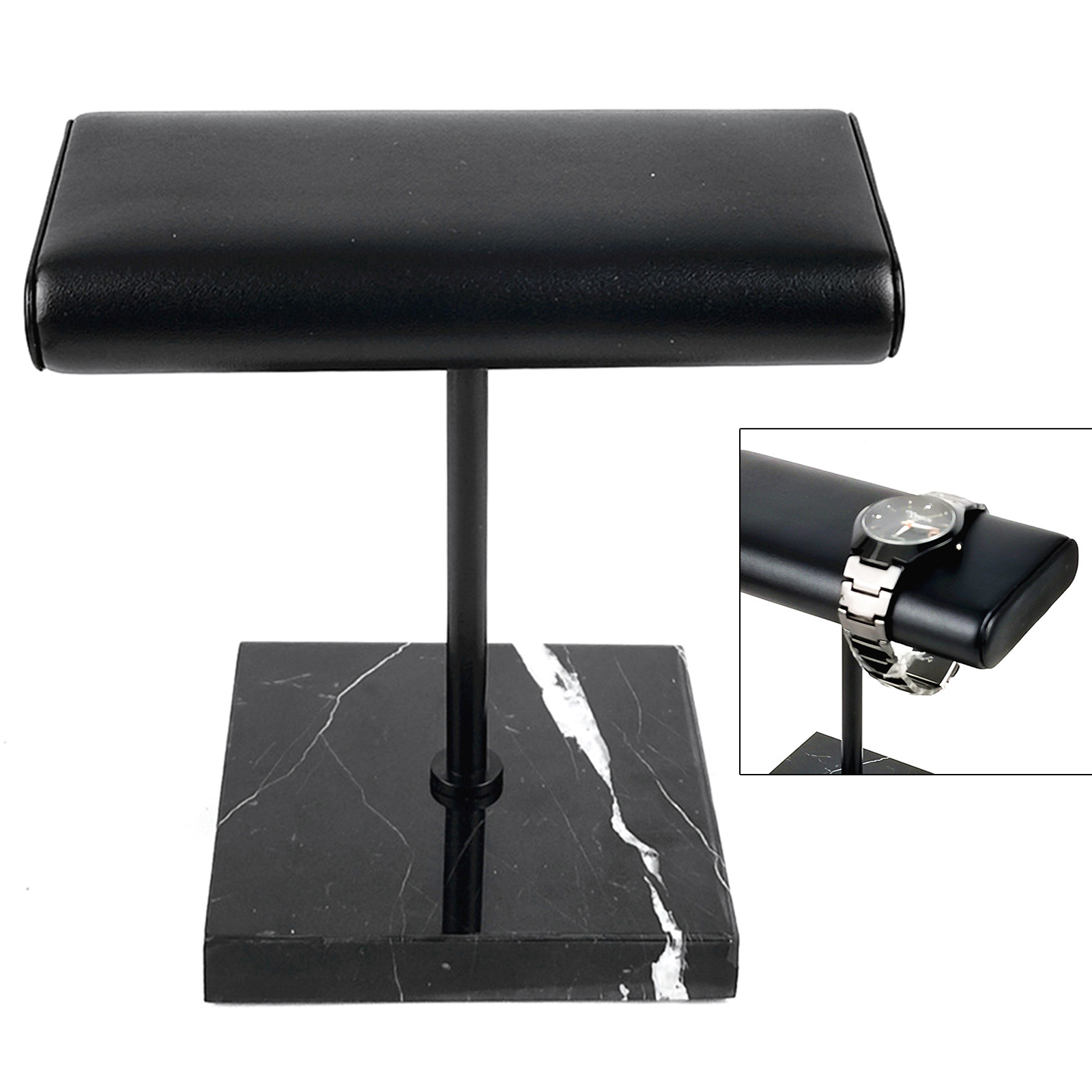 Watch Display Stand Black Marble Base Watch Stand for Retail or Personal Use For Home Window Display Shopping Center Watch Display Stand Black Marble Base Watch Stand for Retail or Personal Use For Home Window Display Shopping Center