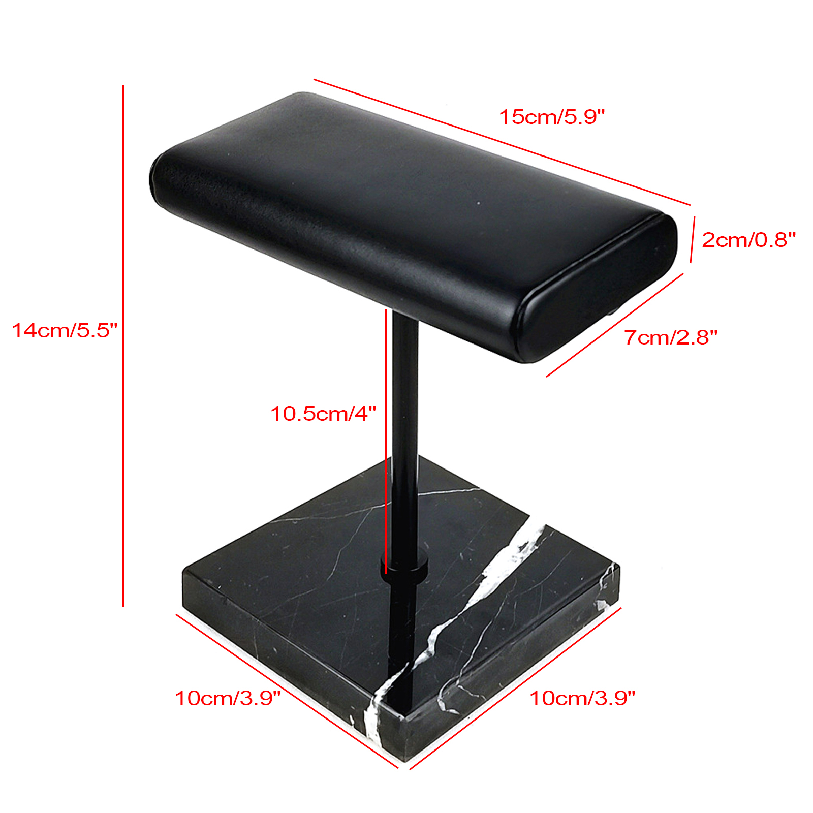 Watch Display Stand Black Marble Base Watch Stand for Retail or Personal Use For Home Window Display Shopping Center Watch Display Stand Black Marble Base Watch Stand for Retail or Personal Use For Home Window Display Shopping Center
