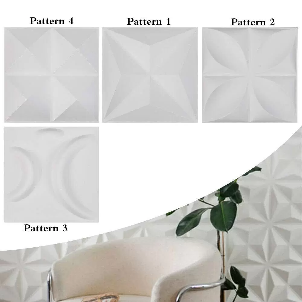 12 Pack 3D PVC Wall Panels Environmentally Friendly Fireproof Waterproof Wallpaper Wall Decor 12" x 12" 12 Pack 3D PVC Wall Panels Environmentally Friendly Fireproof Waterproof Wallpaper Wall Decor 12" x 12"