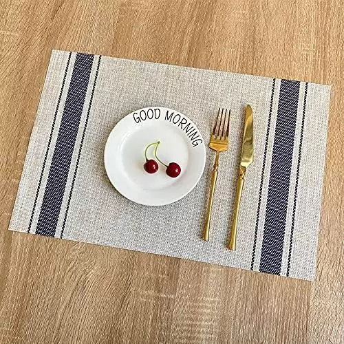 PVC Placemats 4 Placemats Heat-resistant Placemats Anti-fouling Placemats for Restaurant
