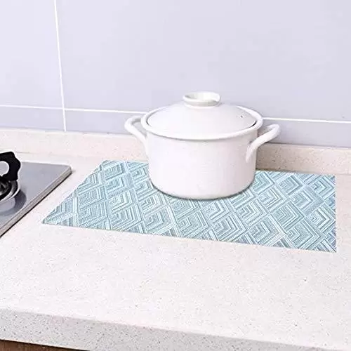 Placemats Set of 4 Non-Slip Washable Placemats 45 x 30 cm PVC Non-Slip Heat Resistant Placemats for Kitchen