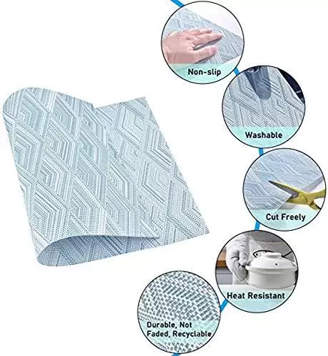 Placemats Set of 4 Non-Slip Washable Placemats 45 x 30 cm PVC Non-Slip Heat Resistant Placemats for Kitchen Placemats Set of 4 Non-Slip Washable Placemats 45 x 30 cm PVC Non-Slip Heat Resistant Placemats for Kitchen