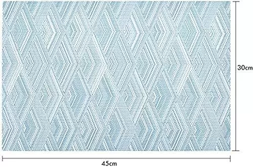 Placemats Set of 4 Non-Slip Washable Placemats 45 x 30 cm PVC Non-Slip Heat Resistant Placemats for Kitchen Placemats Set of 4 Non-Slip Washable Placemats 45 x 30 cm PVC Non-Slip Heat Resistant Placemats for Kitchen