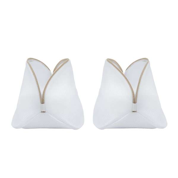 Set of 2 Mesh Laundry Nets with Zipper for Washing Machine Delicates, Thin Underwear and Socks