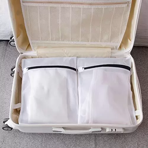 4 Pack Durable Mesh Laundry Net for Washing Machine, Drain, Dryer with Zippers 4 Pack Durable Mesh Laundry Net for Washing Machine, Drain, Dryer with Zippers