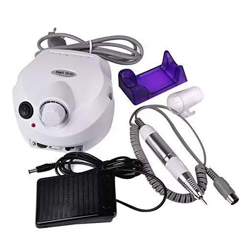 Professional Electric Nail Drill Machine for Pedicure - Professional Manicure Kit - Nail Drill Machine White