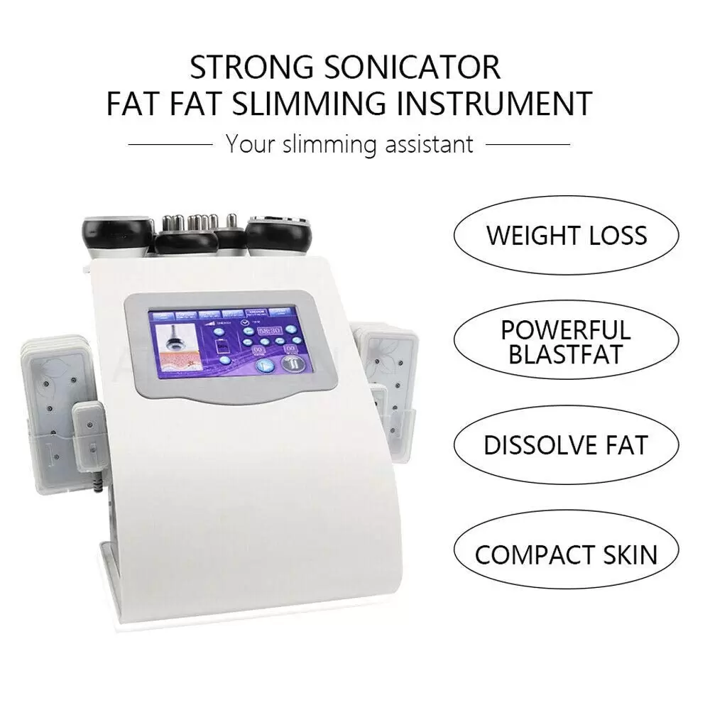 6 in 1 Multifunctional Beauty Device Ultrasonic RF 40K Wrist Slimming Device Body Cellulite Protection