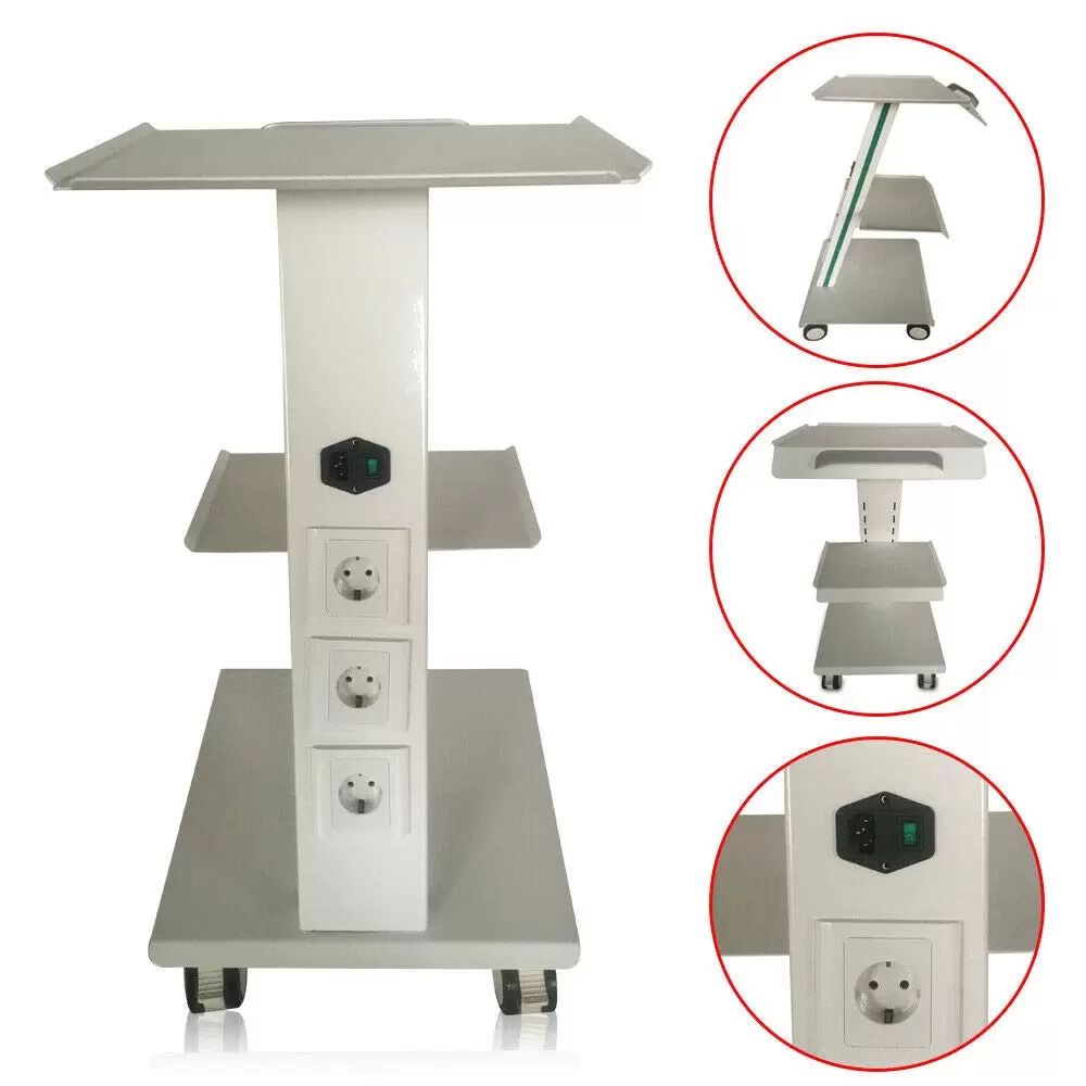 Side Trolley Side Table Beauty Cart Dental Cart With Foot Brakes Socket Practical Handle for Clinics Hospitals Beauty Salons Side Trolley Side Table Beauty Cart Dental Cart With Foot Brakes Socket Practical Handle for Clinics Hospitals Beauty Salons