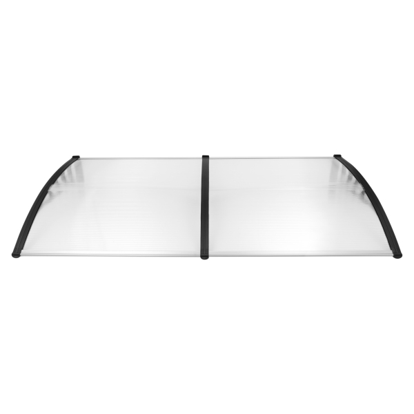 Door roof made of plastic and polycarbonate - weather protection - transparent - 200 cm