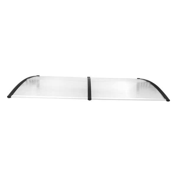 Door roof made of plastic and polycarbonate - weather protection - transparent - 200 cm