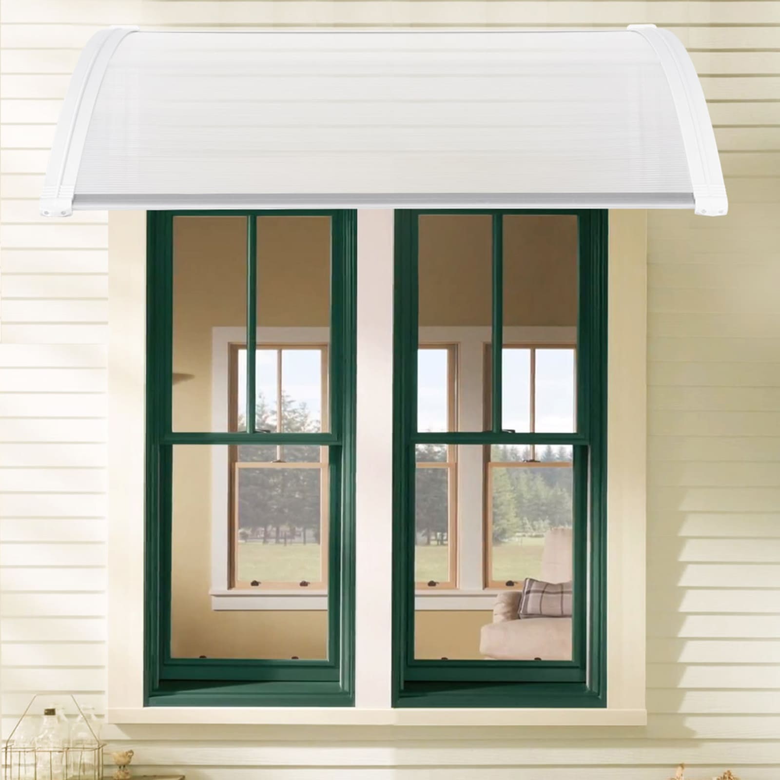Transparent Outdoor Door Awning Against Rain Porch Door Awning Window Garden Awning 240 * 80cm Sustainability Transparency Transparent Outdoor Door Awning Against Rain Porch Door Awning Window Garden Awning 240 * 80cm Sustainability Transparency