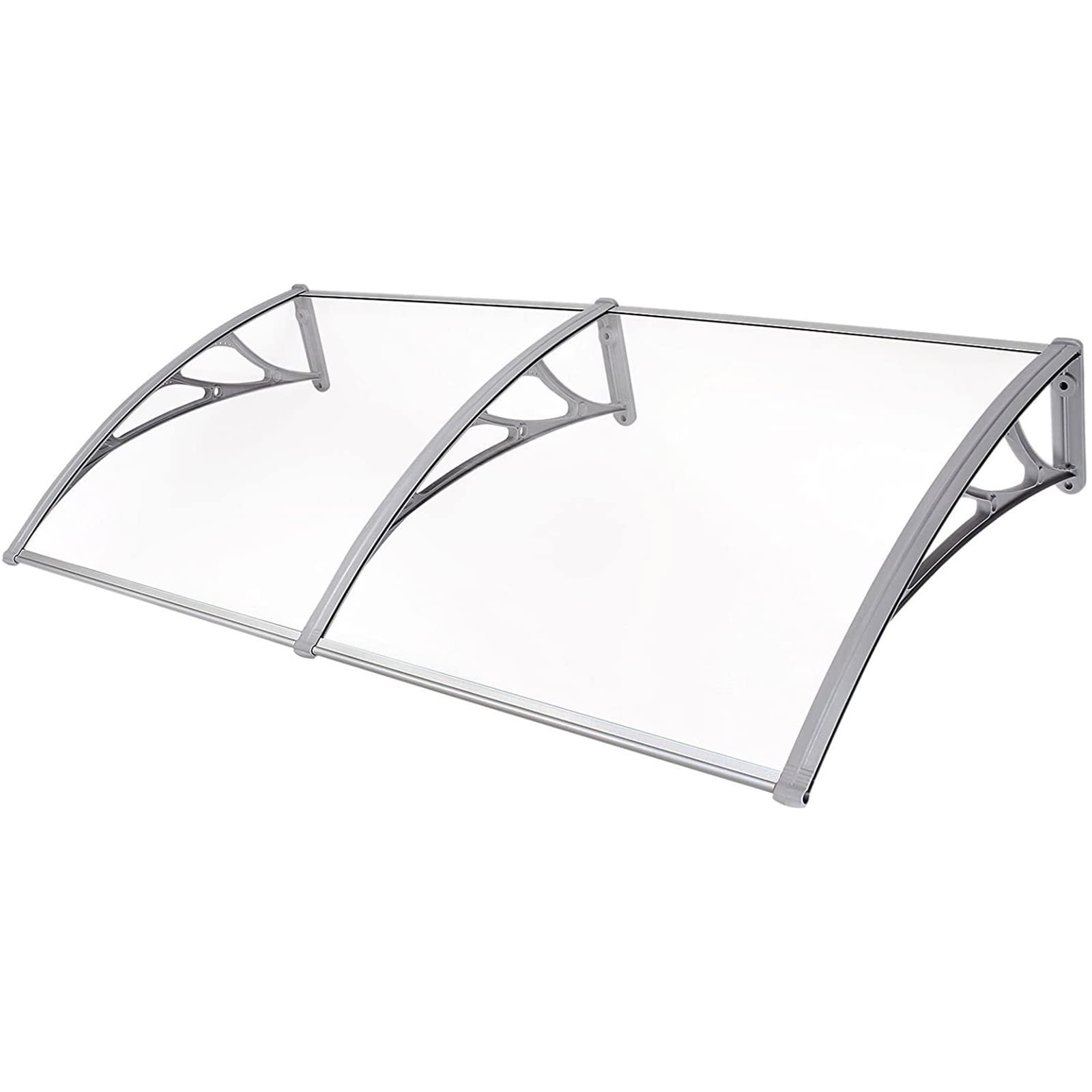 Transparent Outdoor Door Awning Against Rain Porch Door Awning Window Garden Awning 240 * 80cm Sustainability Transparency