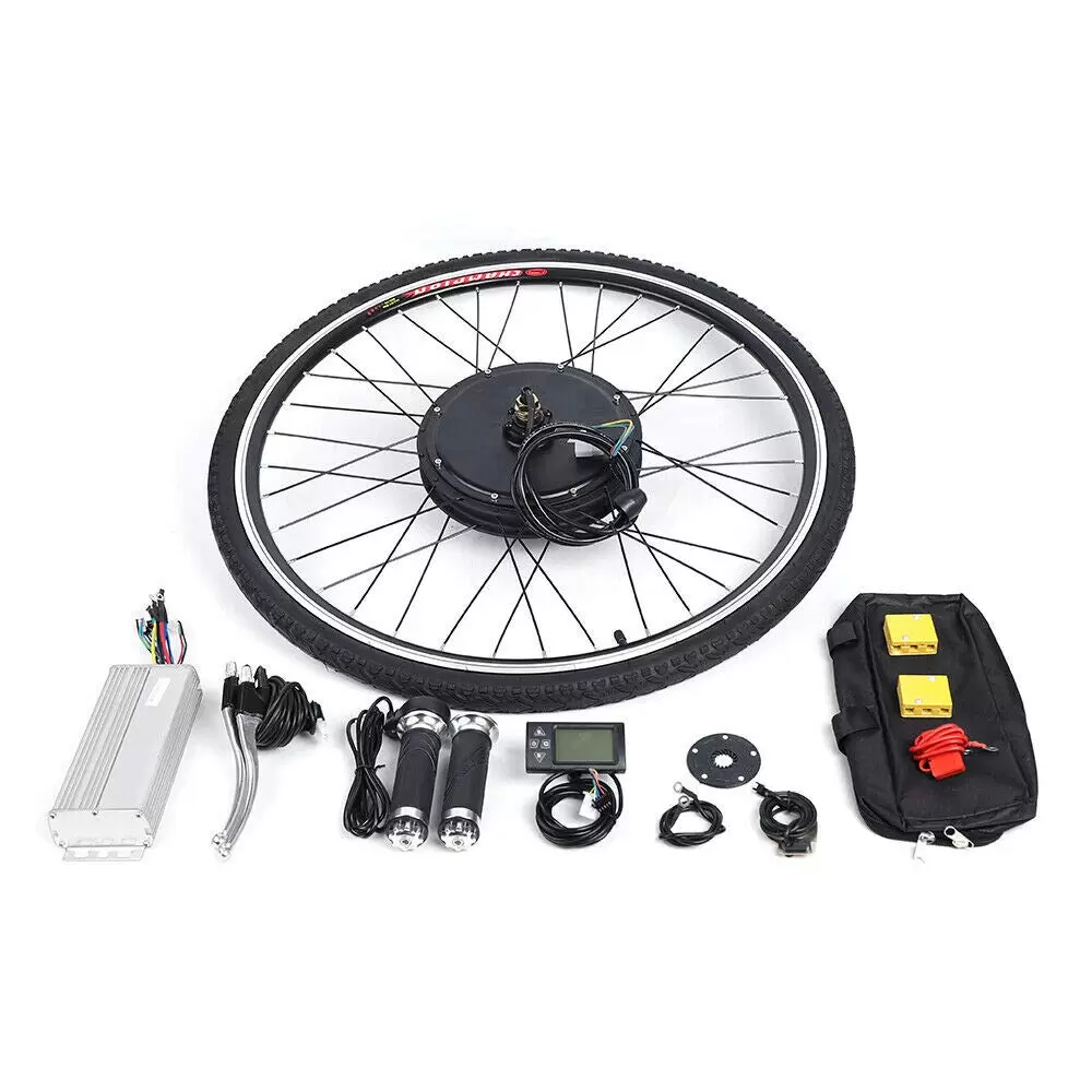 Electric Bike Conversion Kit 28" 48V 1000W LCD Display Front Motor Conversion Kit with Controller Bag Pedal Assistant Sensor Electric Bike Conversion Kit 28" 48V 1000W LCD Display Front Motor Conversion Kit with Controller Bag Pedal Assistant Sensor
