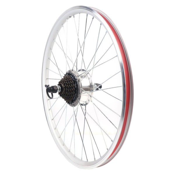 CNCEST 26 inch 350W E Bike Conversion Kit Electric Bicycle Motor Conversion Kit Rear Wheel 36V  LCD function speed mileage display power display