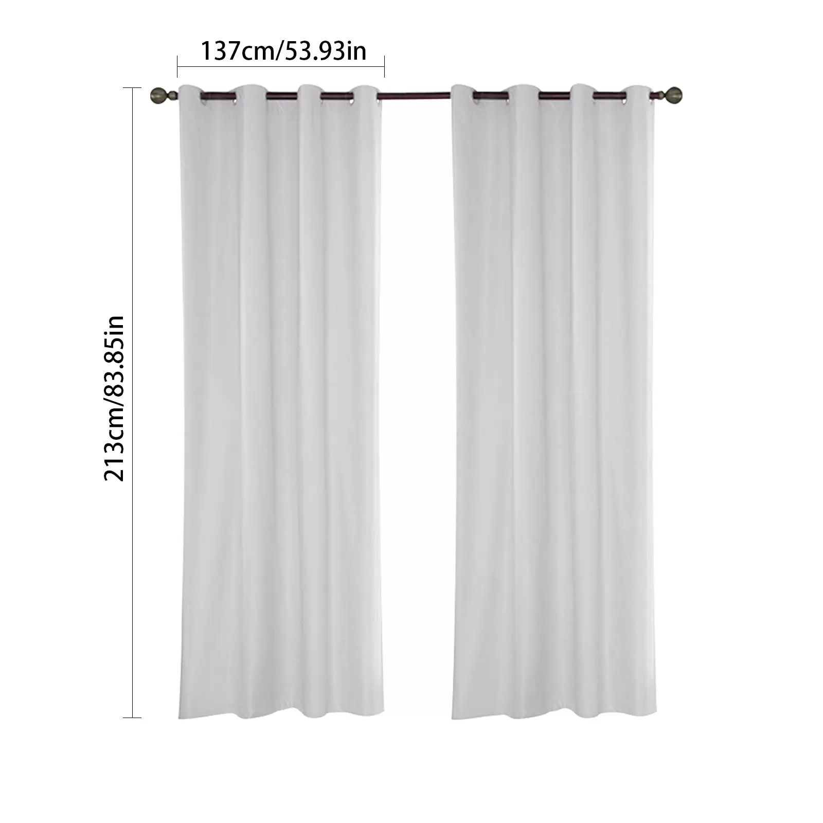Outdoor Waterproof Curtains, 6 Pack, with Metal Grommets, Blocks 70-90% Sunlight and UV Rays, Windproof