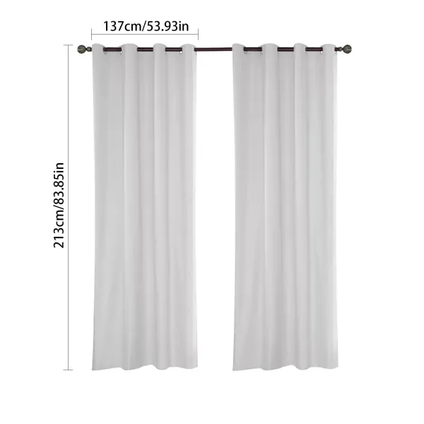 Outdoor Waterproof Curtains, 6 Pack, with Metal Grommets, Blocks 70-90% Sunlight and UV Rays, Windproof