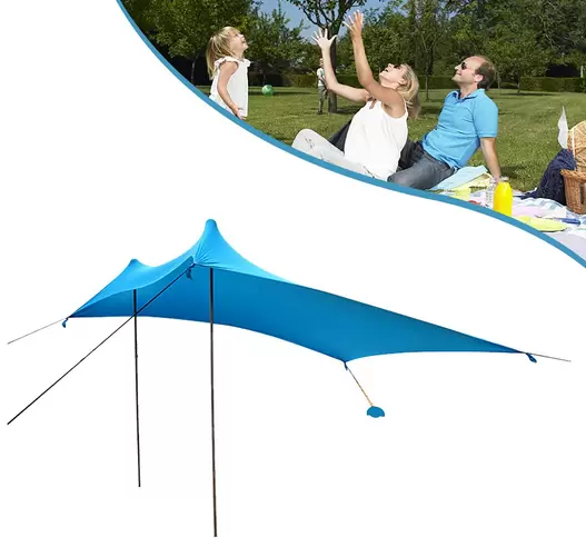 Beach Tent - UPF50+ Sun Protection - UV Protection - Waterproof - for Camping, Fishing, Garden or Picnics