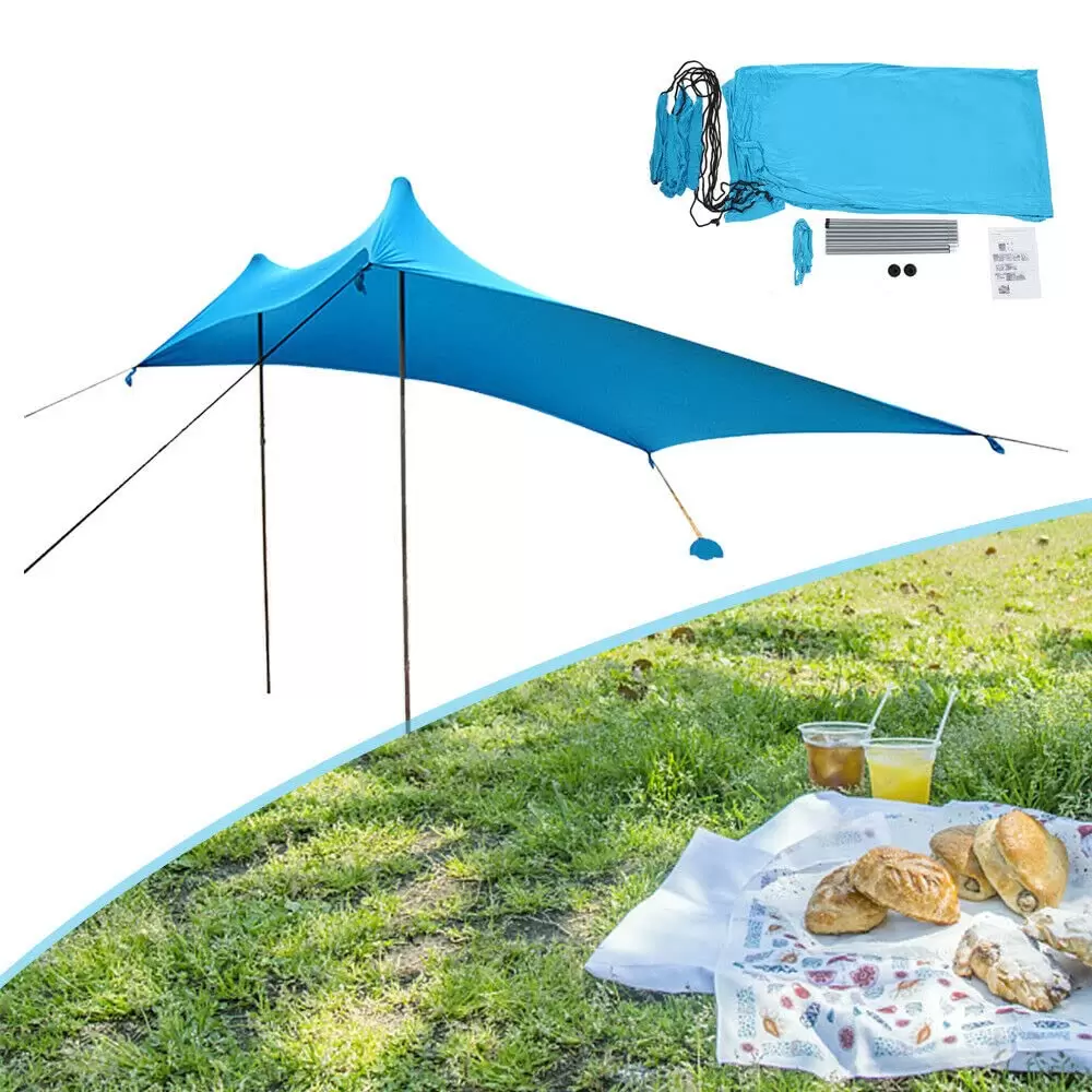 Beach Tent - UPF50+ Sun Protection - UV Protection - Waterproof - for Camping, Fishing, Garden or Picnics