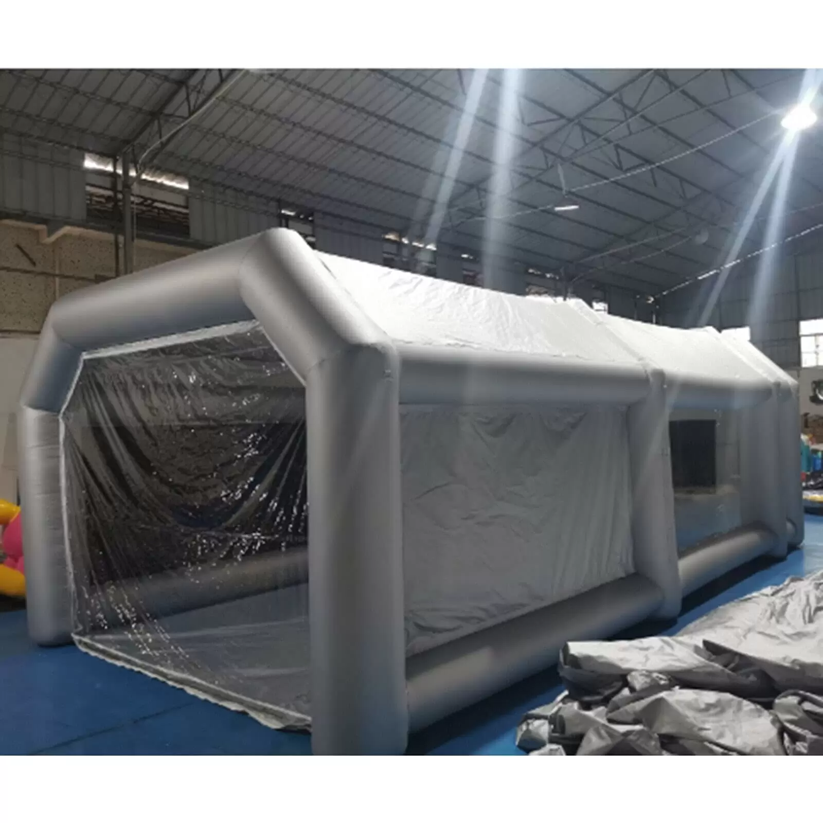 Inflatable car tent, spray paint booth with transparent window Inflatable car tent, spray paint booth with transparent window