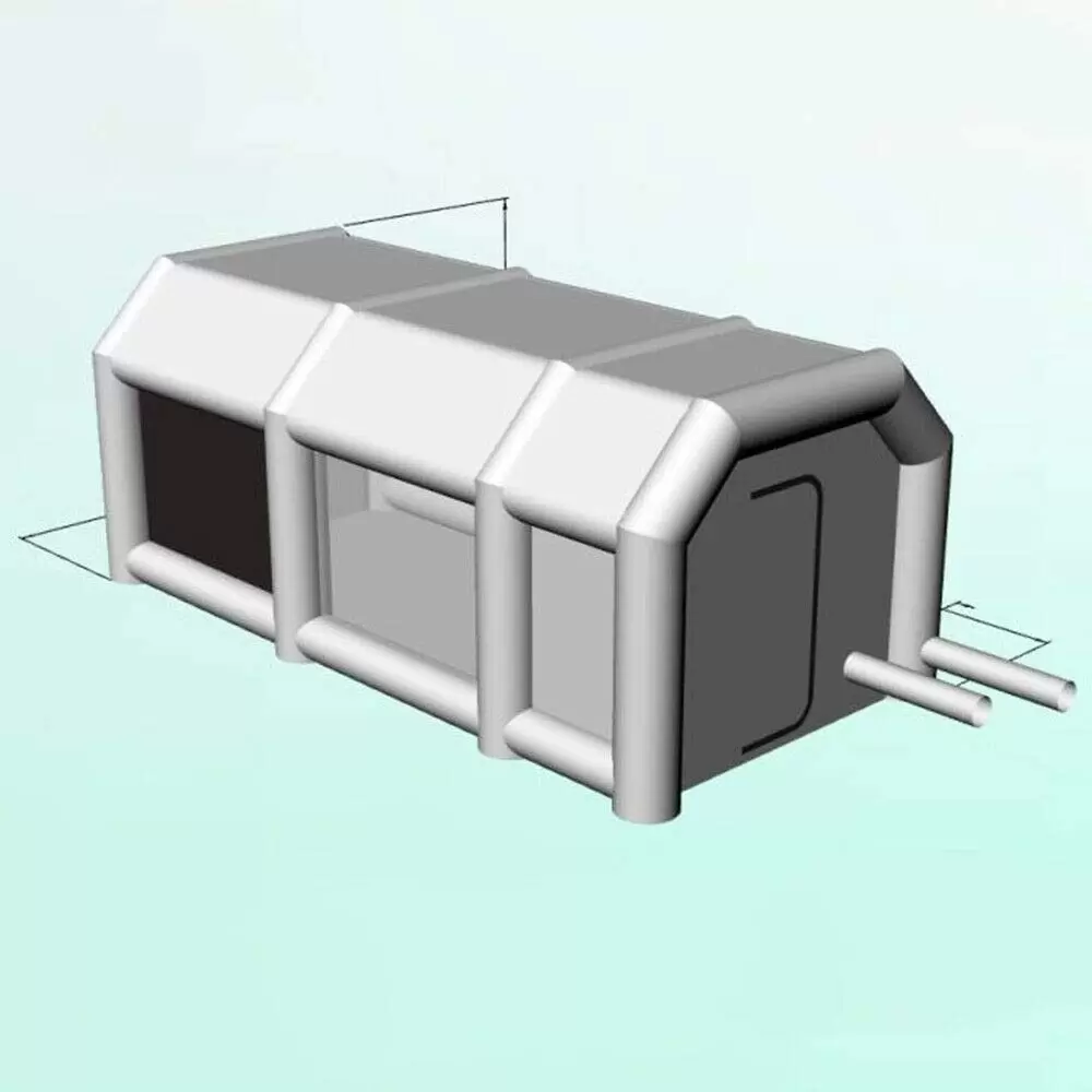 Inflatable car tent, spray paint booth with transparent window Inflatable car tent, spray paint booth with transparent window