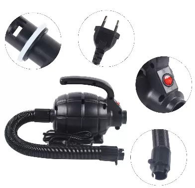 Pompe à air électrique 600 W - Pour bateau pneumatique - 1000 l/min - Rechargeable - Matelas gonflable 2,4 psi avec 4 buses pour tapis Tumbling Air Track