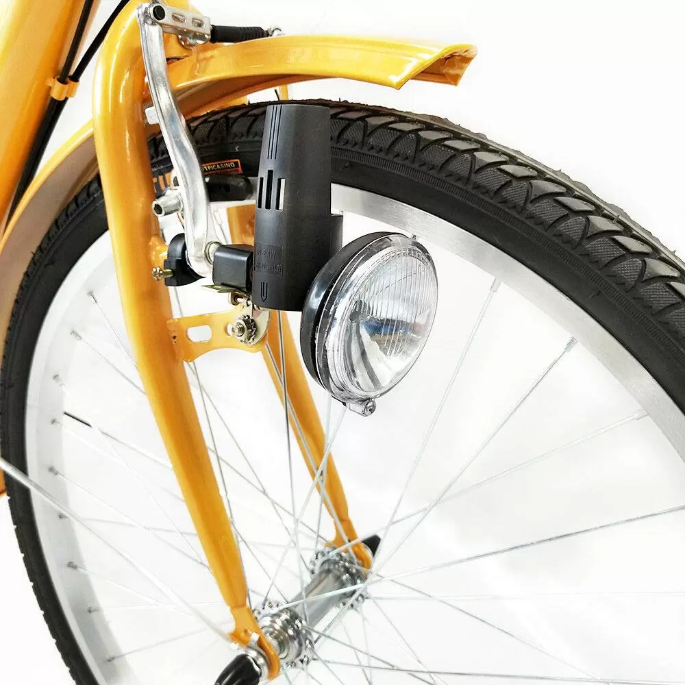 24" Tricycle Senior Bike Height-adjustable Tricycle with 3 Anti-skid and Wear-resistant Wheels Six Speeds Sturdy and Stable for Towns Beaches 24" Tricycle Senior Bike Height-adjustable Tricycle with 3 Anti-skid and Wear-resistant Wheels Six Speeds Sturdy and Stable for Towns Beaches
