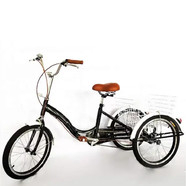 20 inch adult tricycle adult tricycle 3 wheels tricycle with basket, city bike for adults and seniors
