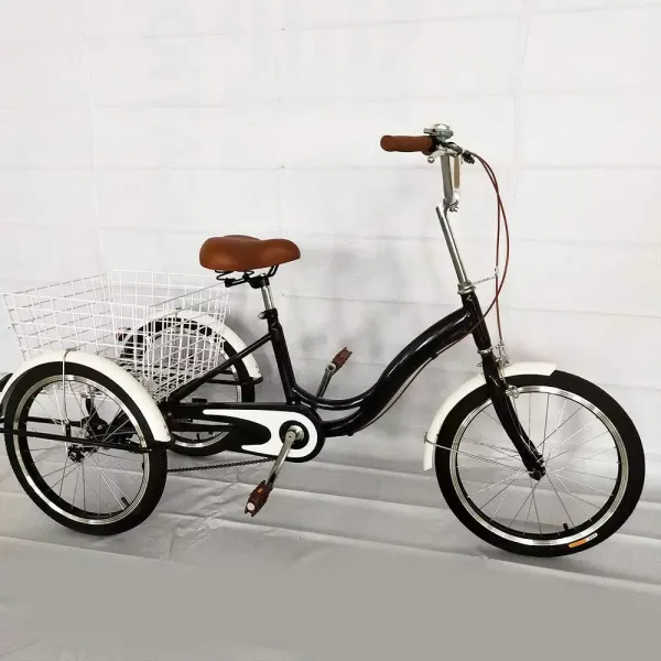 20 inch adult tricycle adult tricycle 3 wheels tricycle with basket, city bike for adults and seniors