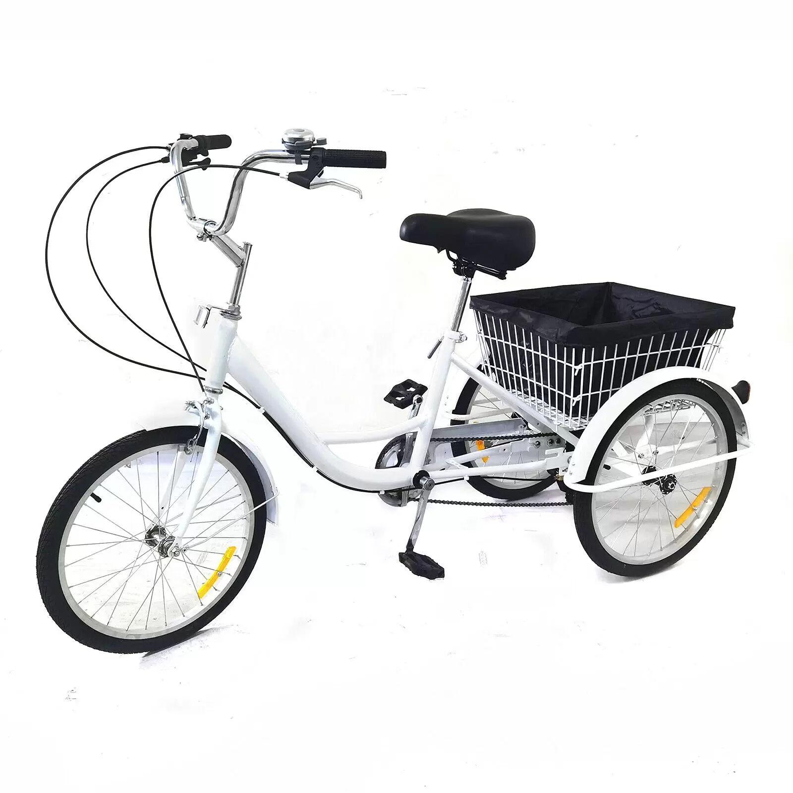 20" Adult Tricycle 8 Speed 3 Wheel Senior Bike Bicycle w/Basket