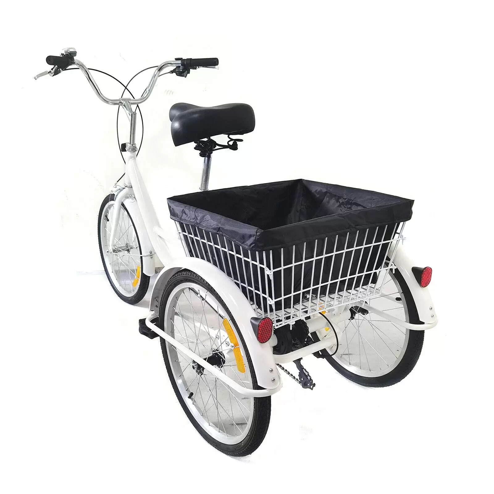 20" Adult Tricycle 8 Speed 3 Wheel Senior Bike Bicycle w/Basket