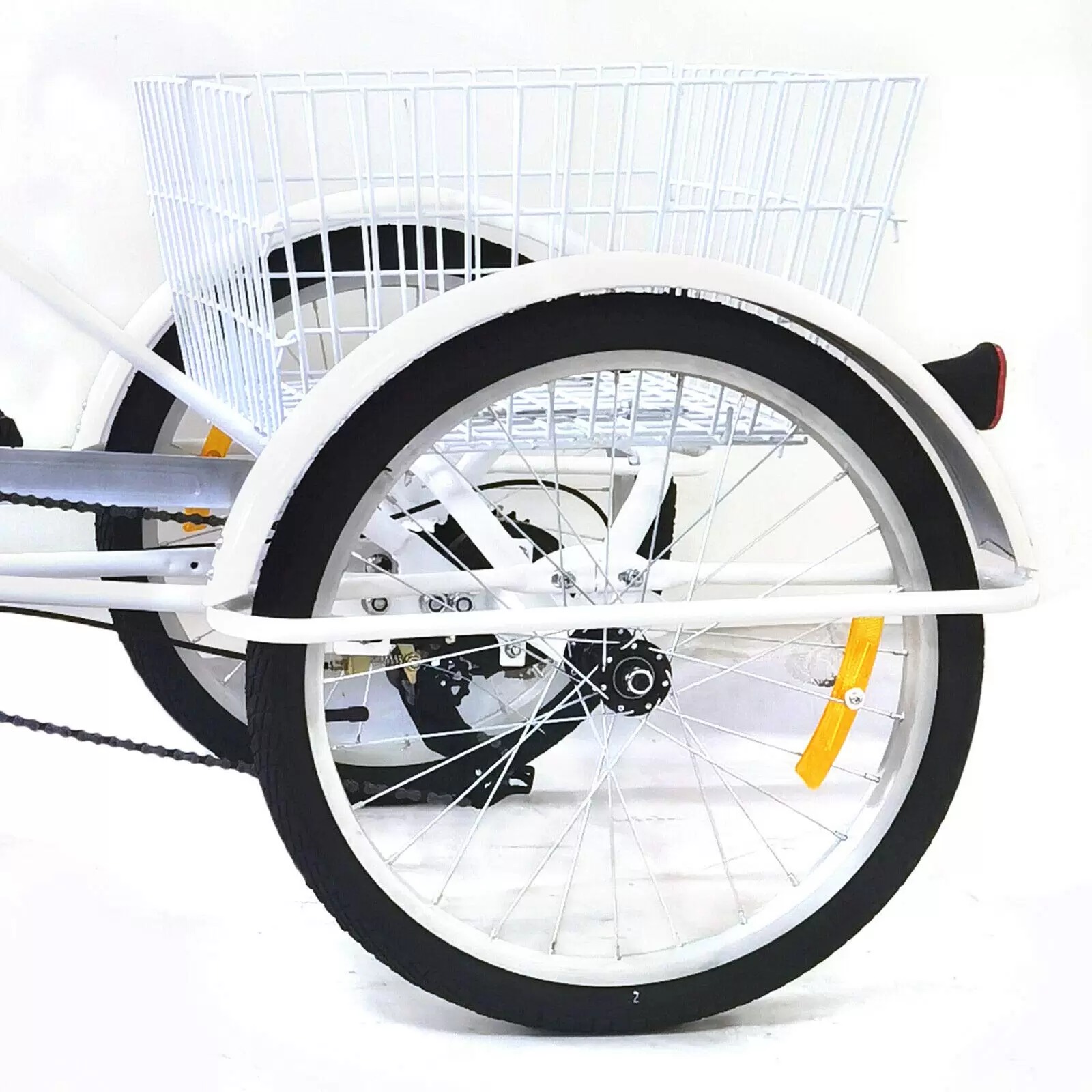 20" Adult Tricycle 8 Speed 3 Wheel Senior Bike Bicycle w/Basket 20" Adult Tricycle 8 Speed 3 Wheel Senior Bike Bicycle w/Basket