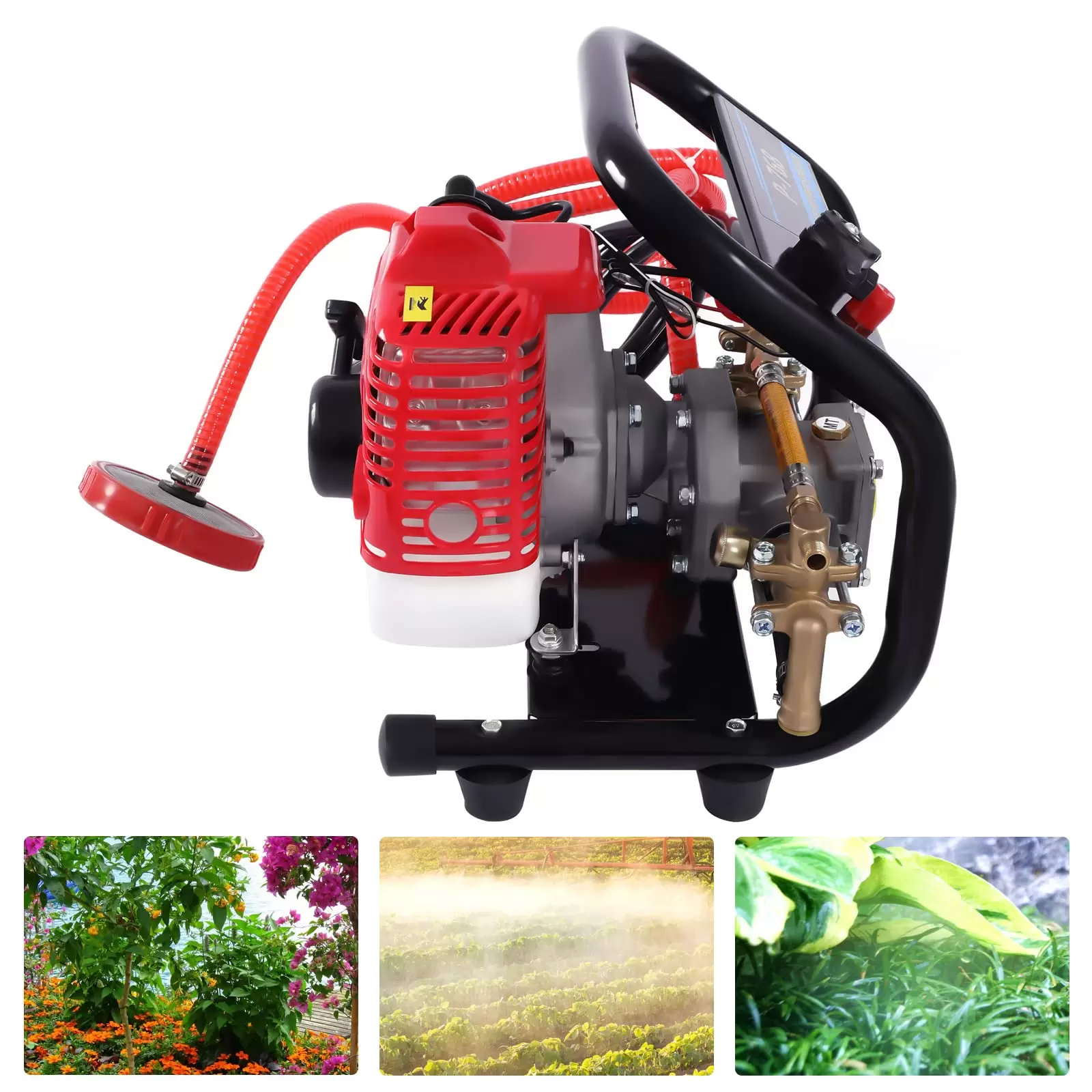 High Pressure Spraying Machine Airless Paint Sprayer Project Wall Painter 2-stroke 0.9 HP Engine with Fully Copper Pump Head Pressure Adjustment Valve High Pressure Spraying Machine Airless Paint Sprayer Project Wall Painter 2-stroke 0.9 HP Engine with Fully Copper Pump Head Pressure Adjustment Valve