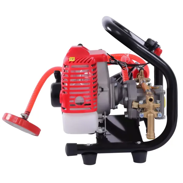 High Pressure Spraying Machine Airless Paint Sprayer Project Wall Painter 2-stroke 0.9 HP Engine with Fully Copper Pump Head Pressure Adjustment Valve