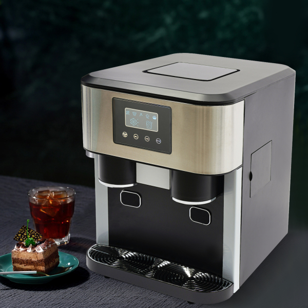 3in1 Crushed Ice and Ice Cube Maker with an LCD and Transparent Window Crushed Ice and Ice Cube Maker Ice Maker Machine for Making Ice Crushing Ice and Ice Water