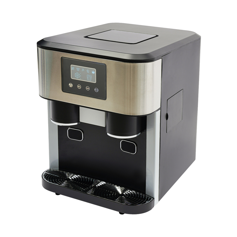 3in1 Crushed Ice and Ice Cube Maker with an LCD and Transparent Window Crushed Ice and Ice Cube Maker Ice Maker Machine for Making Ice Crushing Ice and Ice Water