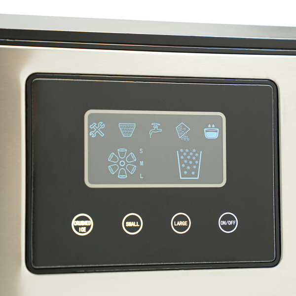 3in1 Crushed Ice and Ice Cube Maker with an LCD and Transparent Window Crushed Ice and Ice Cube Maker Ice Maker Machine for Making Ice Crushing Ice and Ice Water
