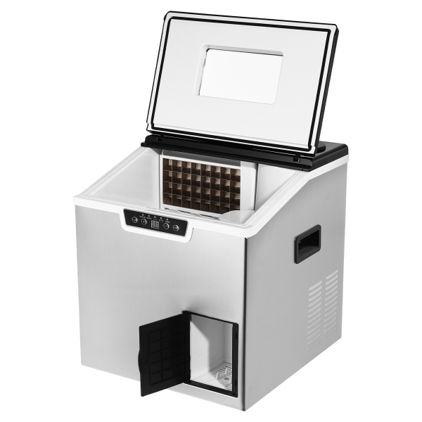 220V Ice Cube Maker Ice Maker Crushed Ice And Ice Cube Maker 2 In1 Crushed Ice And Ice Cube Maker Used In Milk Tea Shops Coffee Shops
