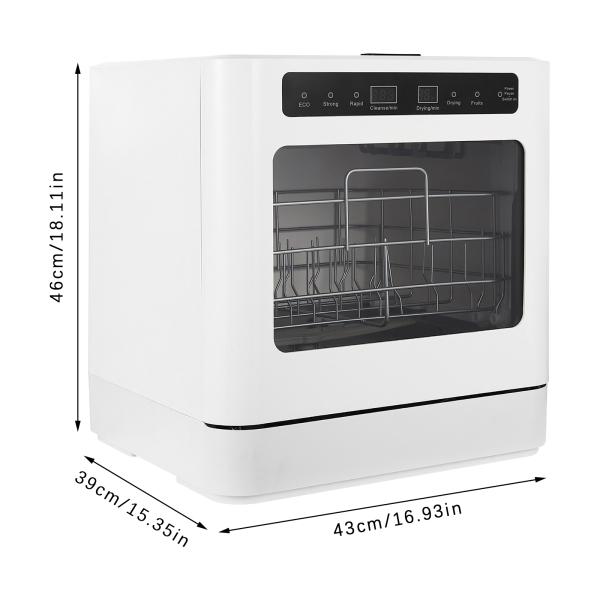 Portable Mini Dishwasher, Tabletop Dishwasher, Mini Dishwasher for Small Houses, Apartments, Dormitories