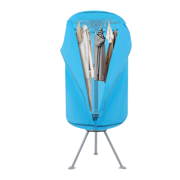 220V Portable Clothes Dryer, Clothes Dryer, 2 Tiers Clothes Dryer for Homes, Apartments - Blue