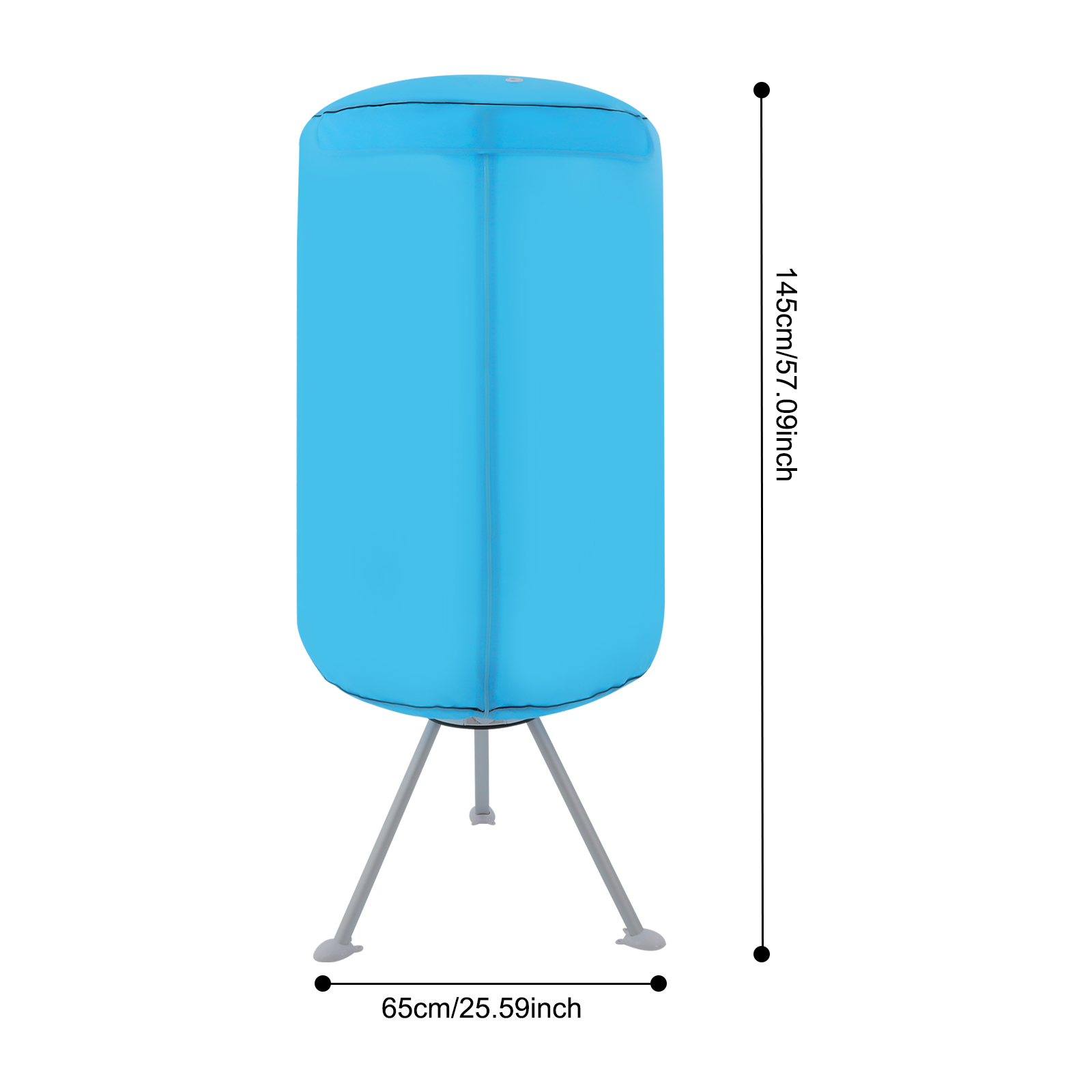 220V Portable Clothes Dryer, Clothes Dryer, 2 Tiers Clothes Dryer for Homes, Apartments - Blue