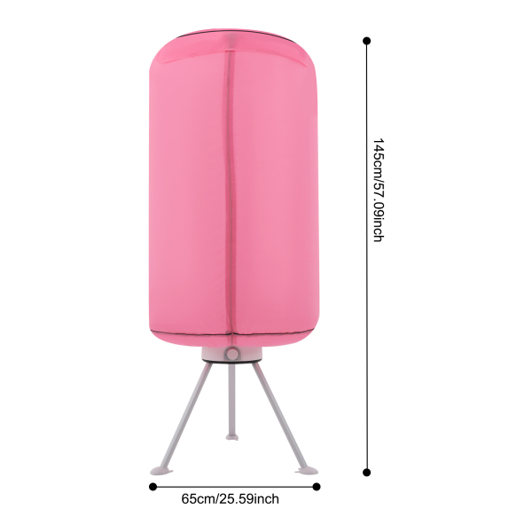 220V Portable Clothes Dryer, Clothes Dryer, 2 Tiers Clothes Dryer for Homes, Apartments - Pink