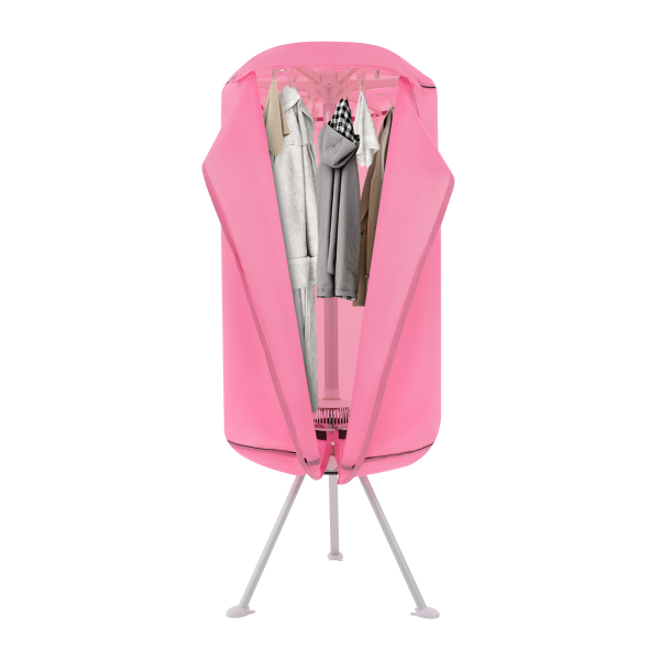 220V Portable Clothes Dryer, Clothes Dryer, 2 Tiers Clothes Dryer for Homes, Apartments - Pink
