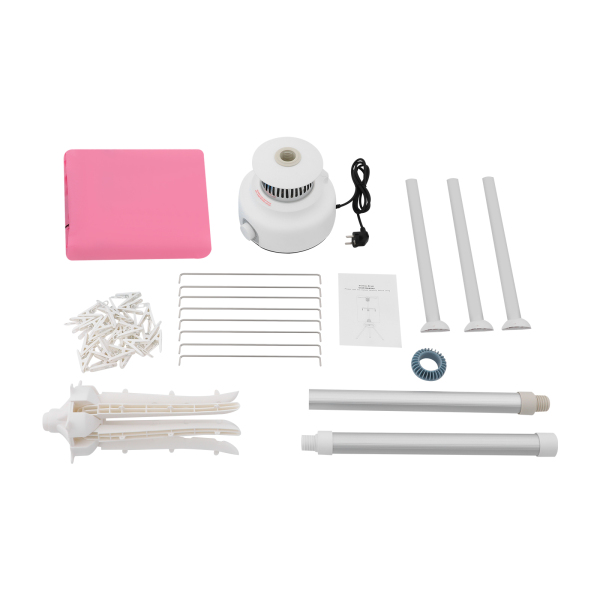 220V Portable Clothes Dryer, Clothes Dryer, 2 Tiers Clothes Dryer for Homes, Apartments - Pink