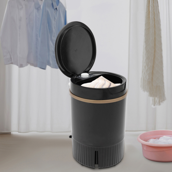 Portable Mini Washing Machine Washing Machine With Drip Basket Multi-function Washing Machine 12.2*11.81*18.5in Black