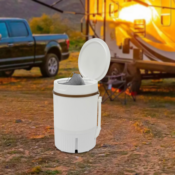 Portable Mini Washing Machine Washing Machine With Drip Basket Multi-function Washing Machine 12.2*11.81*18.5in White