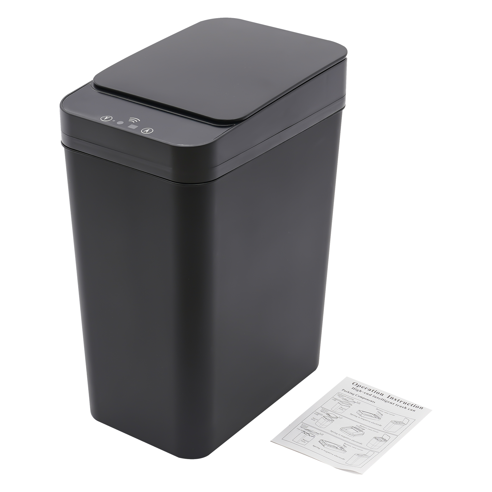 Automatic Trash Can, Smart Trash Can, Motion Sensor Trash Can used in Kitchens, Living Rooms, Study Rooms - Black Automatic Trash Can, Smart Trash Can, Motion Sensor Trash Can used in Kitchens, Living Rooms, Study Rooms - Black
