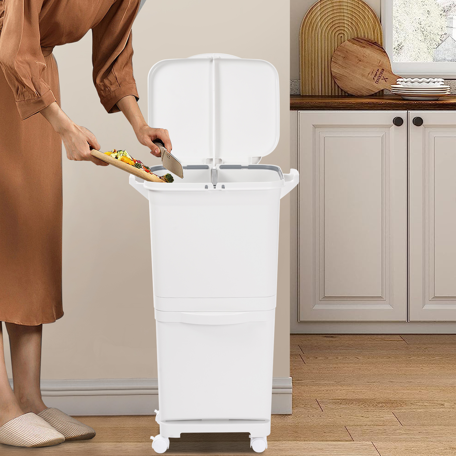 Kitchen Trash Can, Sorting Trash Bin, Vertical Trash Can Kitchen Trash Can, Sorting Trash Bin, Vertical Trash Can