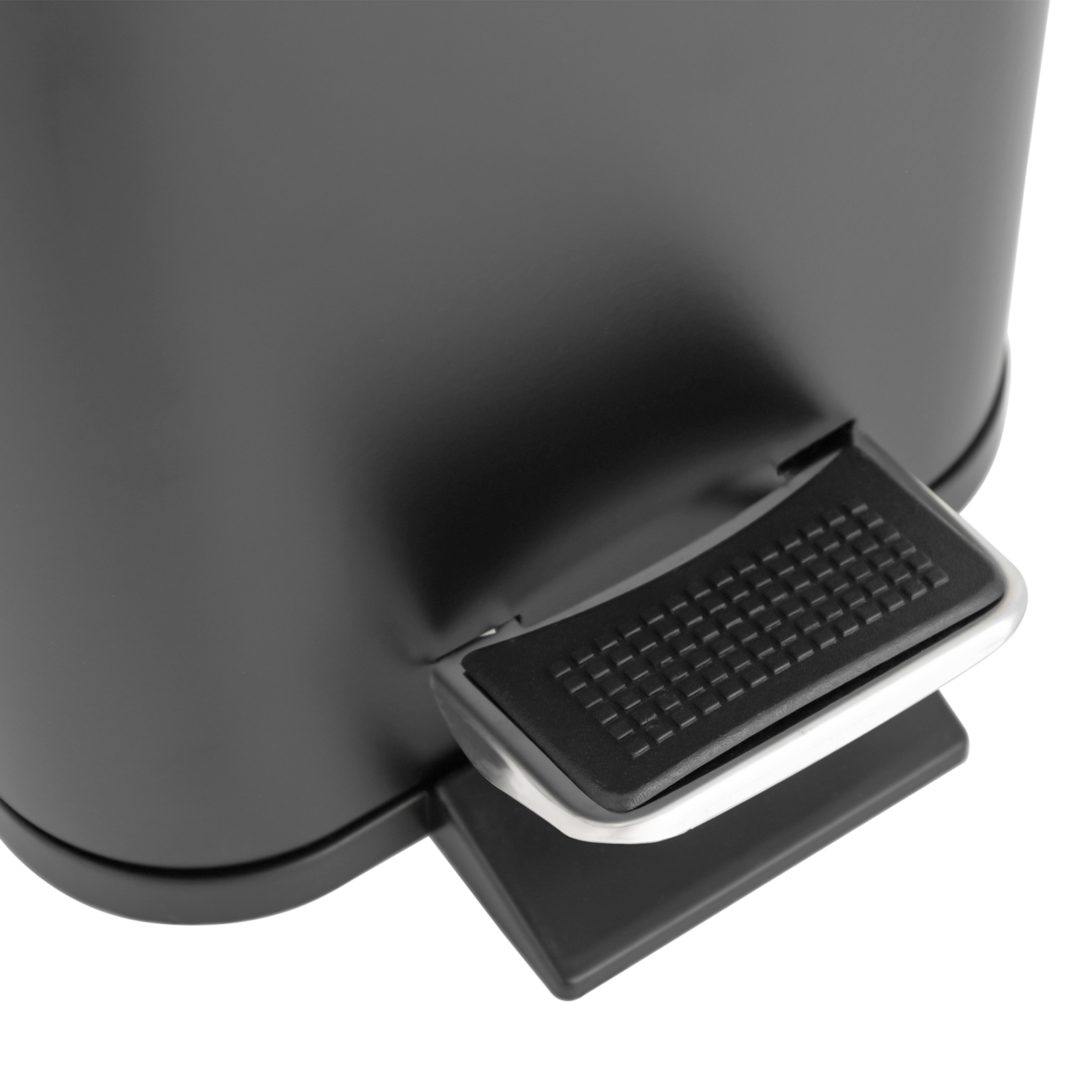 Black Kitchen Trash Can with Lid, Close Lid Bathroom Trash Can, Garbage Can for Bathrooms, Kitchens