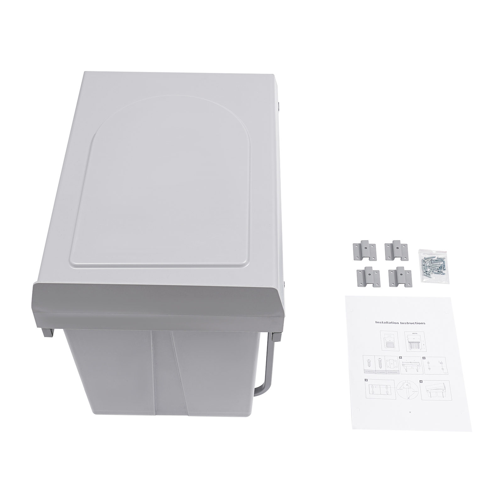 Kitchen Waste Bin, 40L Pullout Recycling Garbage Trash Can, Sliding Kitchen Recycle Waste Bin Kitchen Waste Bin, 40L Pullout Recycling Garbage Trash Can, Sliding Kitchen Recycle Waste Bin